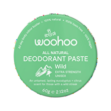 Woohoo Deodorant Paste Wild (extra Strength Unisex) Tin 60g Woohoo Deodorant Paste Wild (extra Strength Unisex) Tin 60g