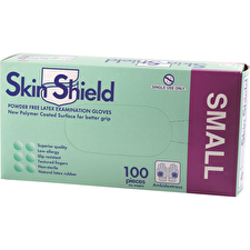 Skin Shield Latex Gloves Powder Free Small X 100 Pack Skin Shield Latex Gloves Powder Free Small X 100 Pack