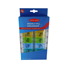 Surgical Basics Pill Box Weekly Pill Planner Removable (2 Per Day Am/pm) Medium (17.2 X 10.7 X 3.2cm) Surgical Basics Pill Box Weekly Pill Planner Removable (2 Per Day Am/pm) Medium (17.2 X 10.7 X 3.2cm)