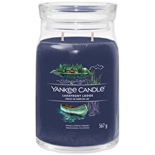 Yankee Candle Aromatic Candle Signature Glass Large Lakefront Lodge 567 G Yankee Candle Aromatic Candle Signature Glass Large Lakefront Lodge 567 G