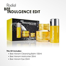 Rodial Bee Indulgente Edit Set Rodial: Bee Venom Moisturizing Cream For Face 50ml & Bee Venom Brightening Eye Cream 25ml & Bee Venom Eliminates Impurities Cleansing Balm For Face 100ml Rodial Bee Indulgente Edit Set Rodial: Bee Venom Moisturizing Cream For Face 50ml & Bee Venom Brightening Eye Cream 25ml & Bee Venom Eliminates Impurities Cleansing Balm For Face 100ml