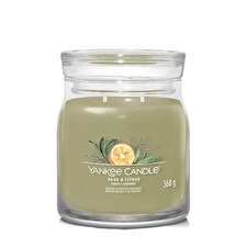 Yankee Candle Aromatic Candle Signature Glass Medium Sage & Citrus 368 G Yankee Candle Aromatic Candle Signature Glass Medium Sage & Citrus 368 G