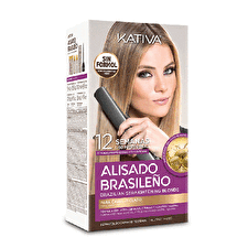 Kativa Brazilian Straightening Blonde Kit - Sada S Keratinem Pro Narovnání Vlasů Kativa Brazilian Straightening Blonde Kit - Sada S Keratinem Pro Narovnání Vlasů