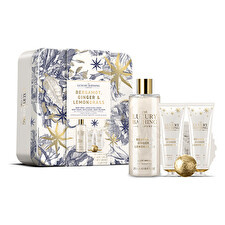 The Luxury Bathing Company Body Care Gift Set In A Tin Box Bergamot Ginger & Lemongrass 5 Pcs The Luxury Bathing Company Body Care Gift Set In A Tin Box Bergamot Ginger & Lemongrass 5 Pcs