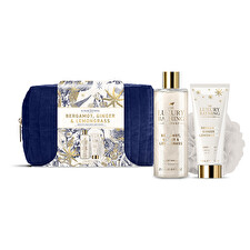 The Luxury Bathing Company Body Care Gift Set In A Cosmetic Bag Bergamot Ginger & Lemongrass 3 Pcs The Luxury Bathing Company Body Care Gift Set In A Cosmetic Bag Bergamot Ginger & Lemongrass 3 Pcs