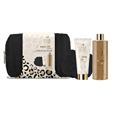 The Luxury Bathing Company Cashmere Musk & Amber Body Care Gift Set In A Cosmetic Bag 3 Pcs The Luxury Bathing Company Cashmere Musk & Amber Body Care Gift Set In A Cosmetic Bag 3 Pcs