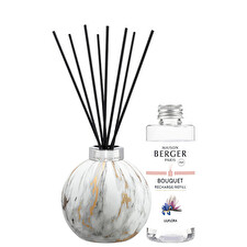 Maison Berger Paris Gift Set Aroma Diffuser Marbrure White & Liliflora Refill 180ml Maison Berger Paris Gift Set Aroma Diffuser Marbrure White & Liliflora Refill 180ml