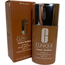 Clinique Even Better Paraben-free Hydrating Liquid Foundation Cn 113 Sepia Spf 15 30ml