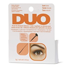 Ardell Duo Brush-on Striplash Adhesive Dark Tone - Glue For False Eyelashes With Double Brush 5 G
