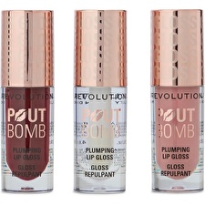 Makeup Revolution Pout Bomb Plumping Lip Gloss Trio Gift Set - Gift Set