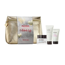 Ahava Celebrate Life Mad For Mud Set: Time To Hydrate Essential Day 50ml+ Time To Clear Purifying Mud Mask 100ml/3.4oz & Deadsea Water Mineral Hand Cream 40ml/1.3oz 3pcs
