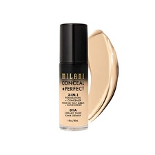 Milani Conceal & Perfect Matte Liquid Foundation & Concealer 2-in-1 01a Creamy Nude 30ml