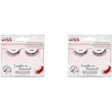 Kiss My Face Looks So Natural Lashes (1 Pair) - False Eyelashes For A Natural Look