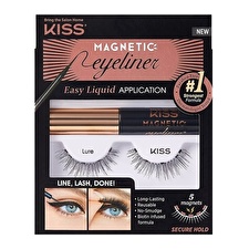 Kiss My Face Magnetic Eyeliner & Lash Kit - Magnetic False Eyelashes With Eyeliner