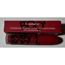 Mac Powder Kiss Matte Liquid Lipstick Ruby Boo Red 5ml