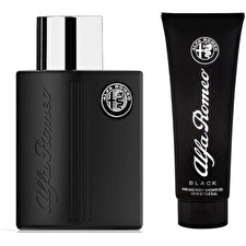 Alfa Romeo Black Gift Set Eau De Toilette 125ml And Shower Gel 90ml 125ml