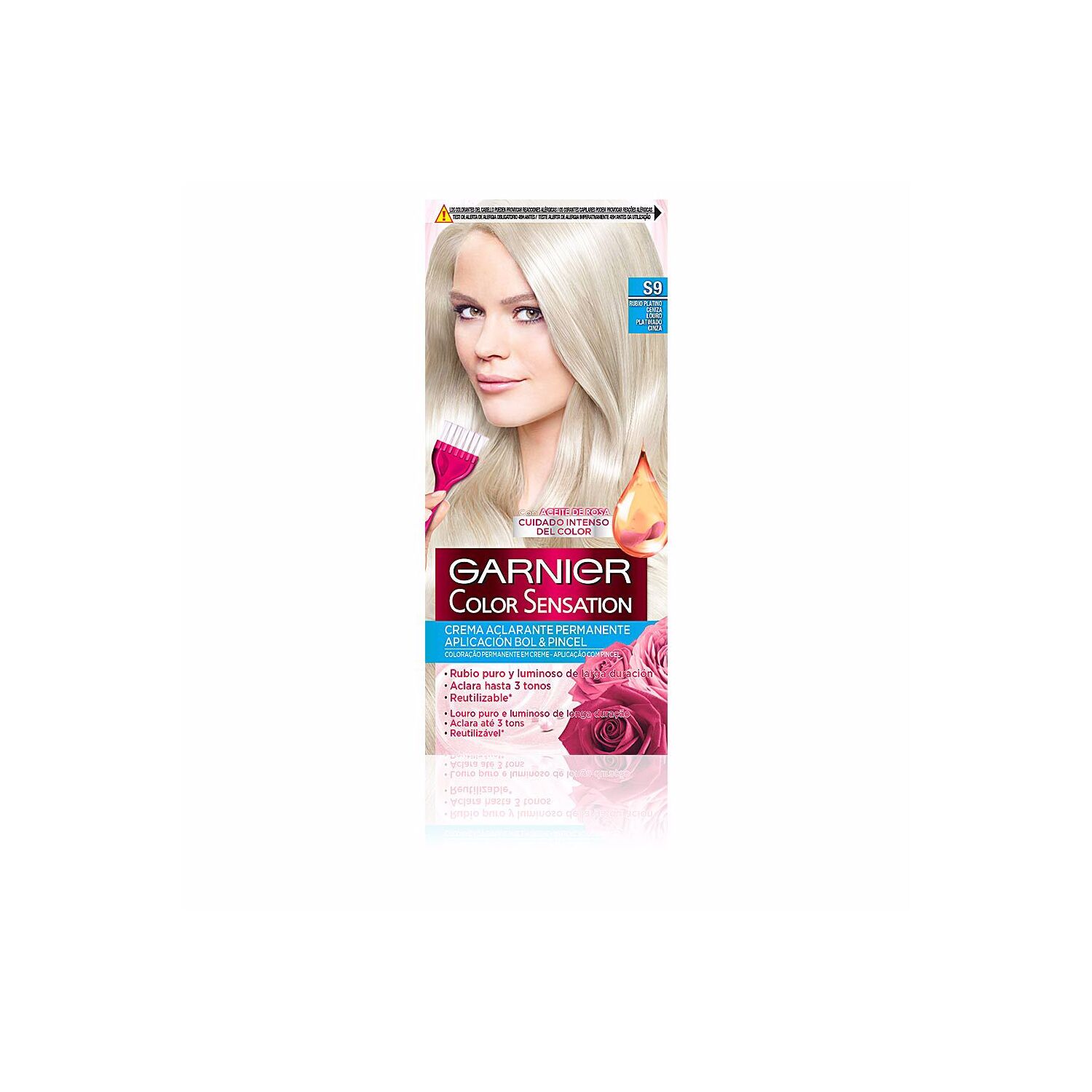 Garnier Color Sensation #s9-ash Platinum Blonde 120 Gr Cosmetics