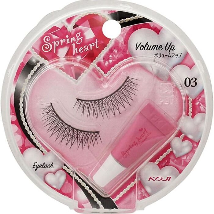 Spring Heart Eyelash - 02 Natural Cute - 1 pair