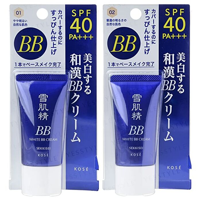 Sekkisei White BB Cream SPF 40 PA+++ - 02 Natural - 30g