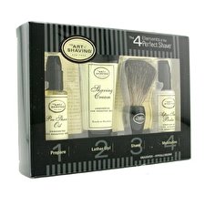 The Art Of Shaving Starter Kit - ohne Duft: Pre Shave Oil + Rasierschaum + Bürste + After Shave Balm 4pcs