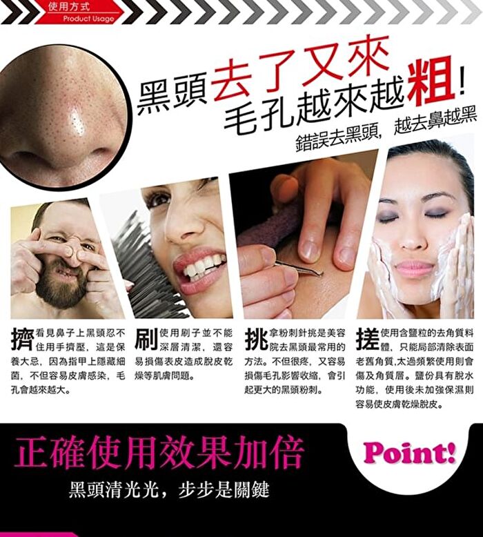 Blackhead Removal Activated Carbon Mask Set - 3 pcs