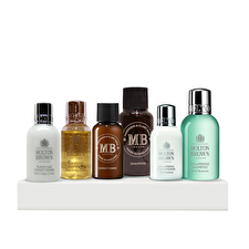 Molton Brown Hair Therapy Discovery Set Molton Brown: Indian Cress Hair Shampoo For Purifying 30ml & Indian Cress Hair Conditioner For Purifying 30ml & Mandarin & Clary Sage Hair Conditioner For Repairing 30ml & Kumudu Hair Shampoo For Volume 50ml & Kumudu Hair Conditioner For Volume 30ml & Mandarin & Clary Sage Hair Shampoo For Volume 30ml