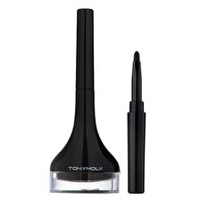 Tonymoly Back Gel Eyeliner Long Brush (8 Colors) - #02 Brown