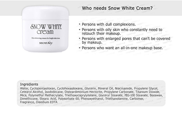 Snow White Cream - 50g