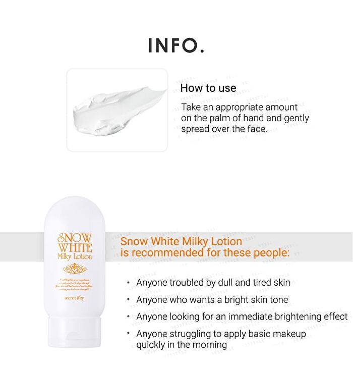 Snow White Milky Lotion - 120g