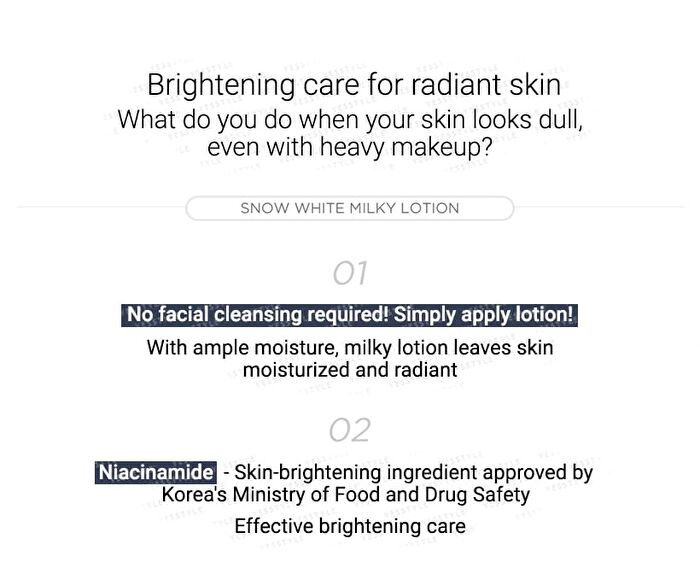 Snow White Milky Lotion - 120g