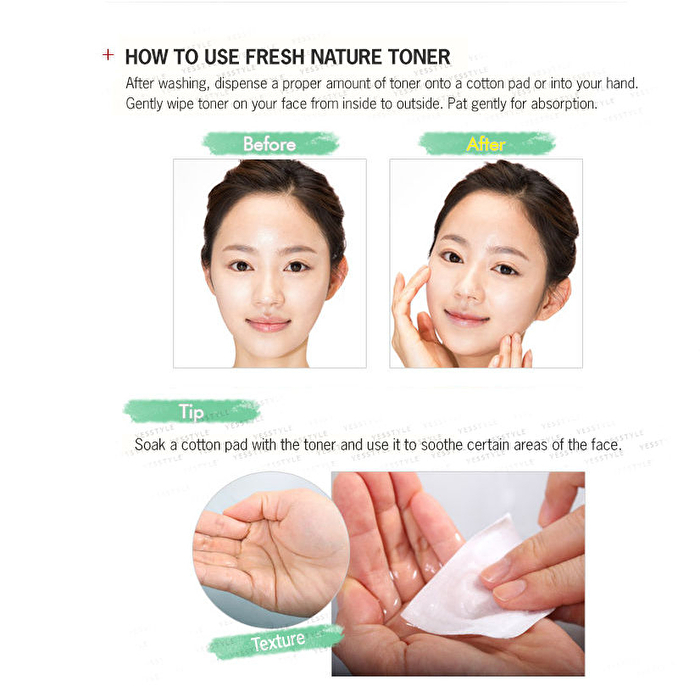 Fresh Nature Toner 248ml - Witchhazel Pore Clear