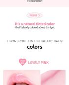 Mqny Loving You Tint Glow Lip Balm - 7 Colors - Vivid Pink