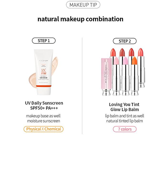 Mqny Loving You Tint Glow Lip Balm - 7 Colors - Sweet Orange