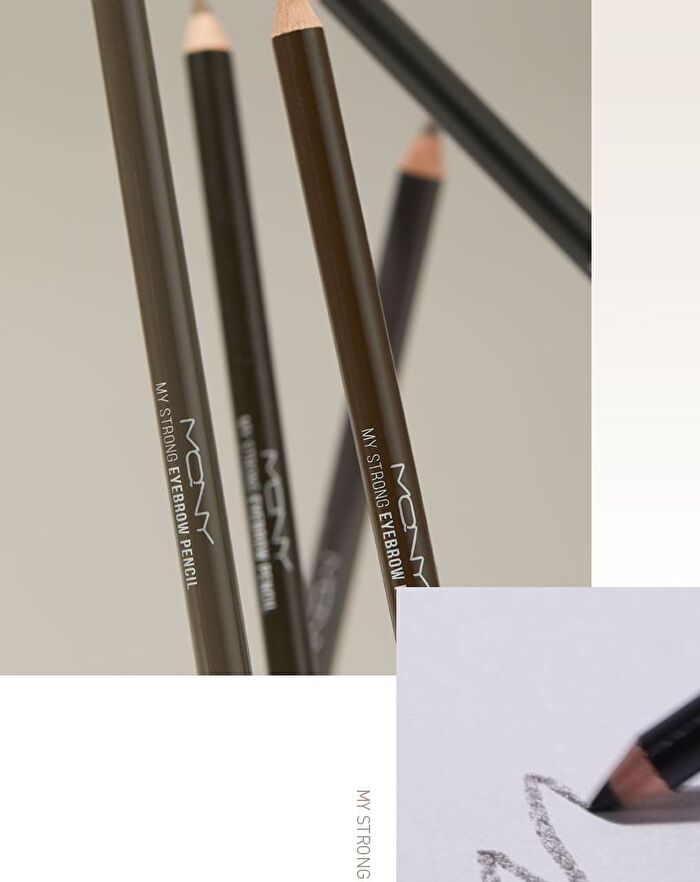 Mqny My Strong Eyebrow Pencil - 6 Colors - #104 Gray Brown