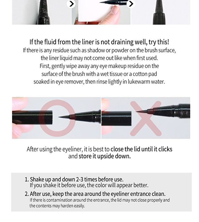 Waterproof Pen Eyeliner - 3 Colors - Deep Black