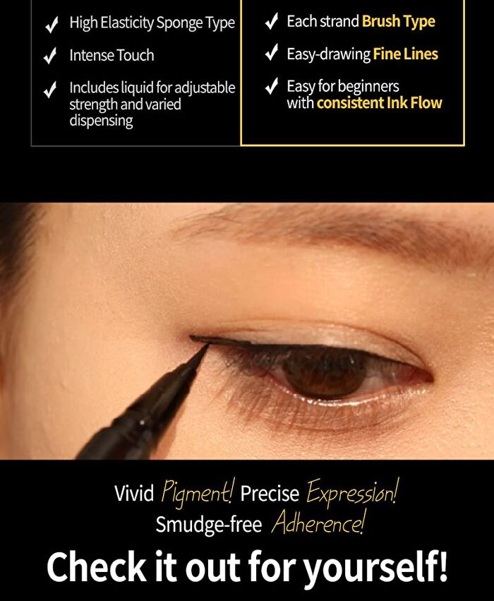 Waterproof Pen Eyeliner - 3 Colors - Deep Black