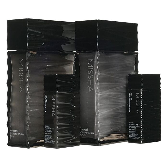 For Men Extreme Renew Set : Skin 120ml + 30ml + Lotion 120ml + 30ml - 4 pcs