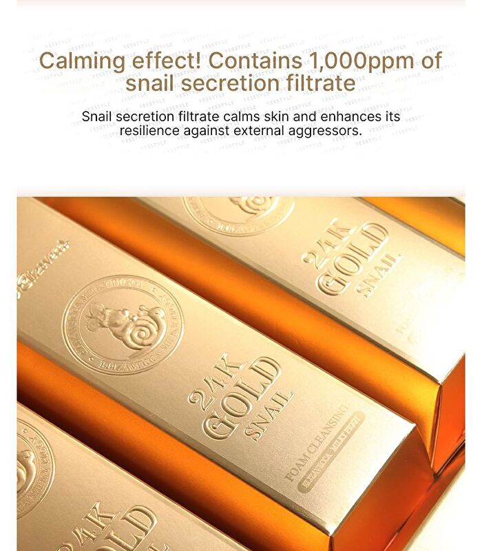 Milky Piggy 24K Gold Snail Foam Cleansing - 180ml