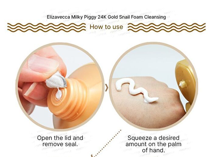 Milky Piggy 24K Gold Snail Foam Cleansing - 180ml