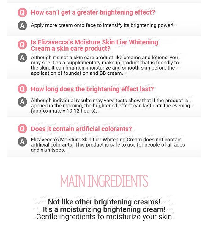 Moisture Skin Liar Whitening Cream - 100ml