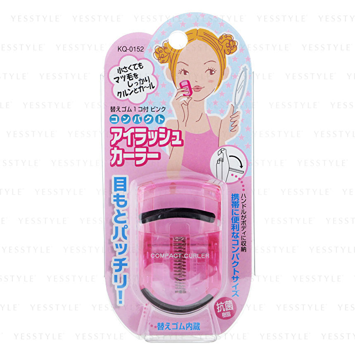 Pink Compact Eyelash Curler - 1 pc