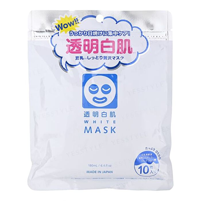 Transparent White Mask - 10 pcs