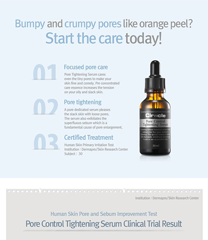 Pore Control Tightening Serum - 30ml