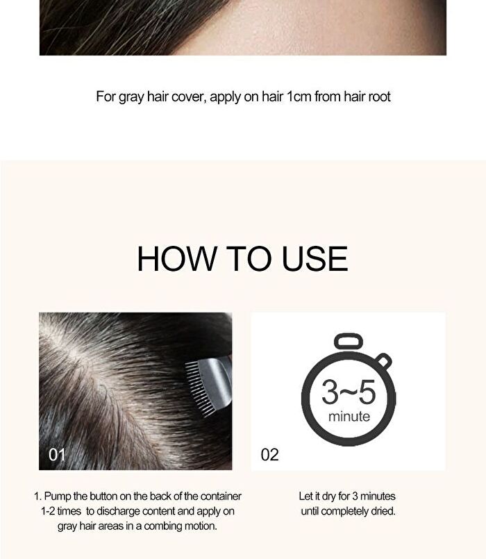 Quick Hair Tint Brush - Natural Brown
