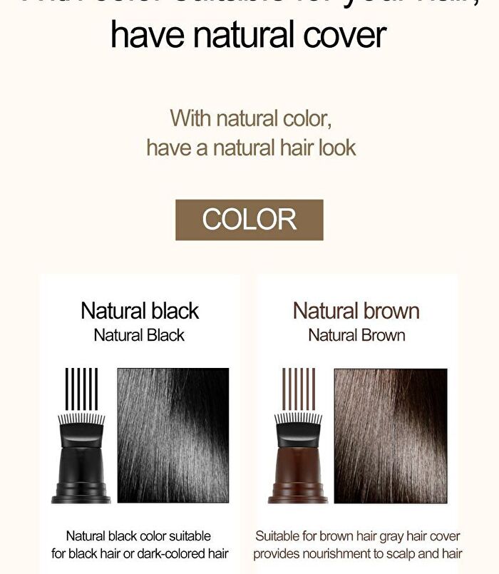 Quick Hair Tint Brush - Natural Black