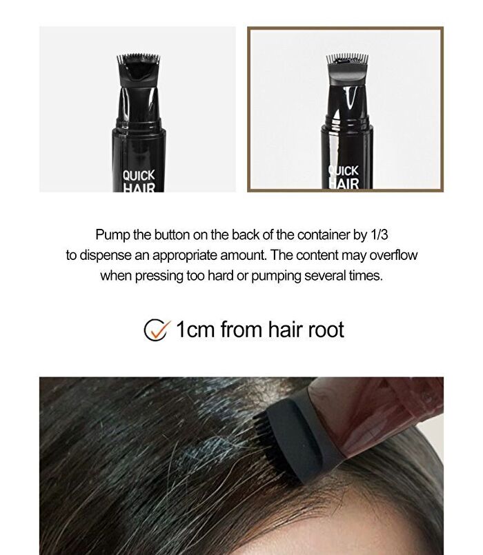 Quick Hair Tint Brush - Natural Black