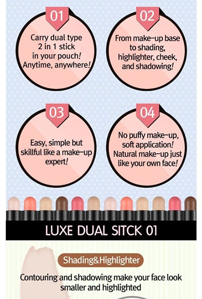 Luxe Dual Stick - #1 (Hightlighter+Shading)