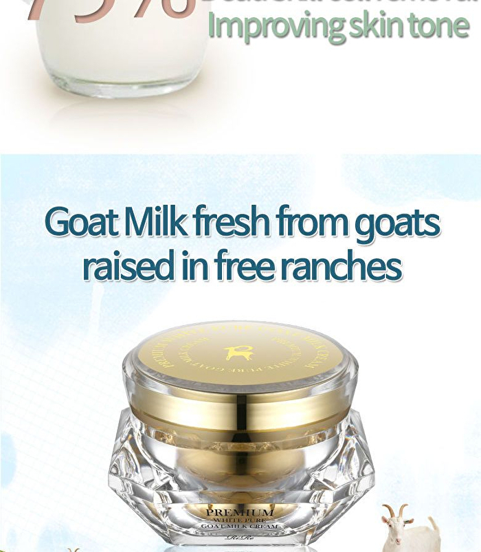 Premium White Pure Goat Milk Cream - 50ml
