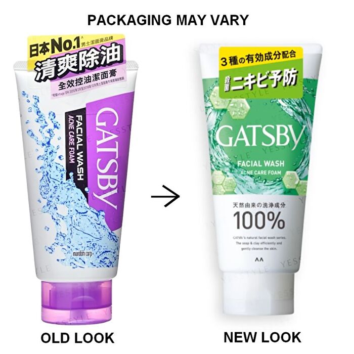 Mandom Gatsby Facial Wash - Moisture Foam - 130g