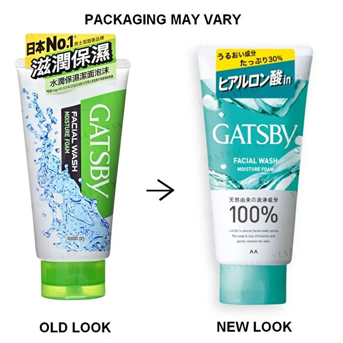 Mandom Gatsby Facial Wash - Moisture Foam - 130g
